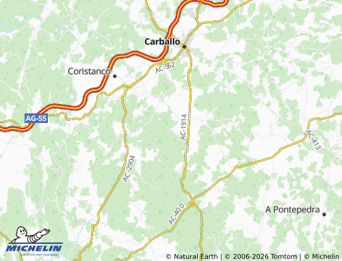 MICHELIN Cereixa map - ViaMichelin