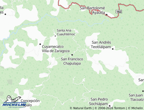 Mapa MICHELIN San Francisco Chapulapa - ViaMichelin