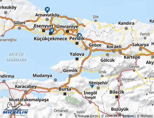 Mappa MICHELIN Yalova - ViaMichelin