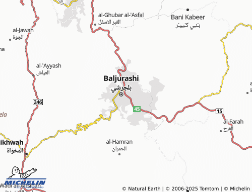 MICHELIN Al Qara map - ViaMichelin