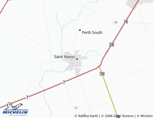 Mappa MICHELIN Saint Marys - ViaMichelin