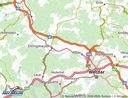 Mapa MICHELIN Werdorf - ViaMichelin
