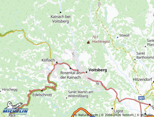 Mapa MICHELIN Bärnbach - ViaMichelin