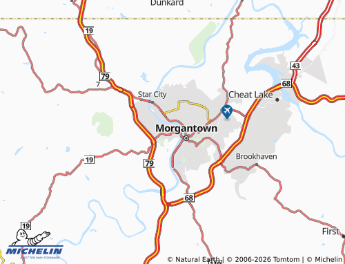 Carte MICHELIN Westover - ViaMichelin