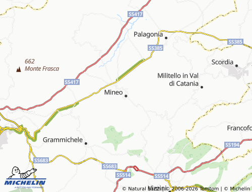 MICHELIN Mineo map - ViaMichelin