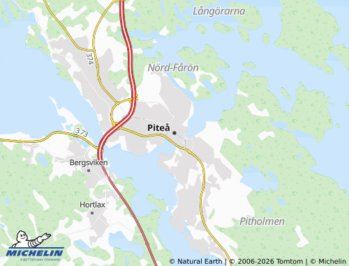 Mapa MICHELIN Piteå - ViaMichelin