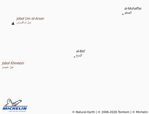 Carte MICHELIN al-Bid' - ViaMichelin