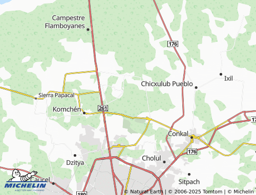MICHELIN Yucatán Country Club map - ViaMichelin