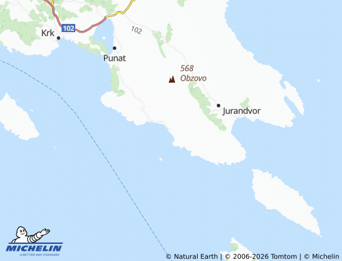 Mapa MICHELIN Stara Baška - ViaMichelin