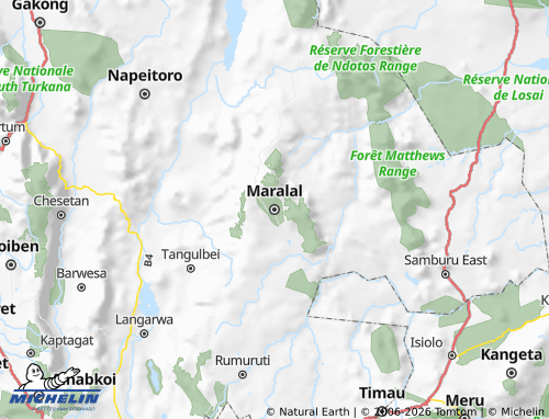 MICHELIN Samburu map - ViaMichelin