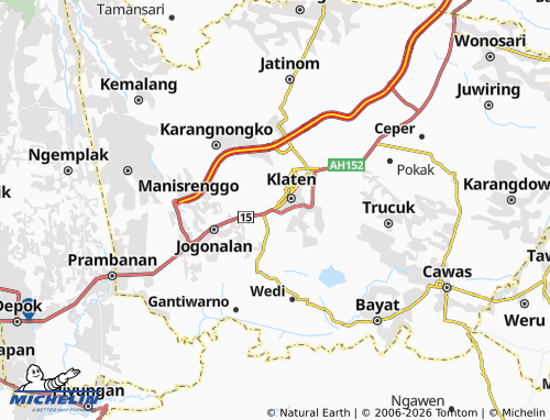 Mapa MICHELIN Tegalyoso - ViaMichelin
