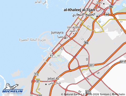 MICHELIN Al Thanyah First map - ViaMichelin
