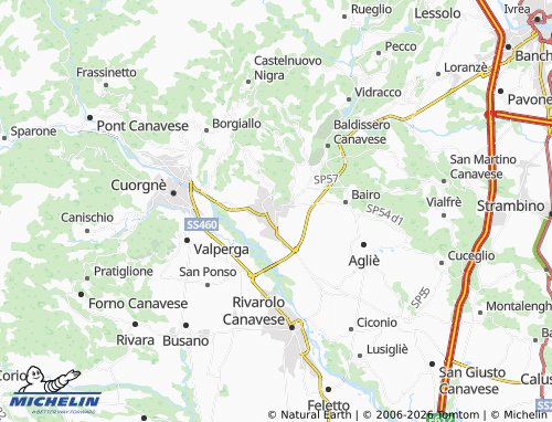 Mapa MICHELIN Castellamonte - ViaMichelin