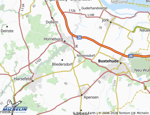 MICHELIN Nottensdorf map - ViaMichelin