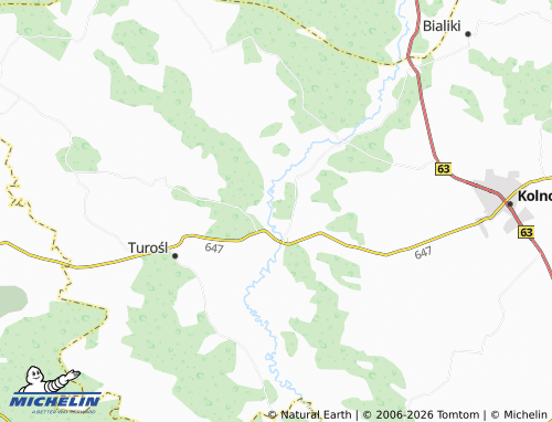 MICHELIN Charubiny map - ViaMichelin