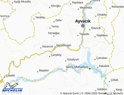 MICHELIN Yeşilçam map - ViaMichelin