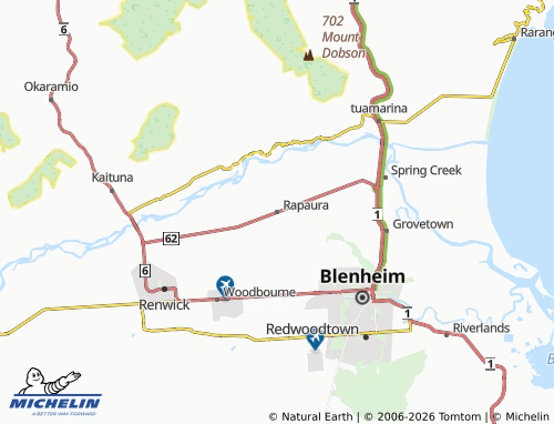 Mapa MICHELIN Rapaura - ViaMichelin