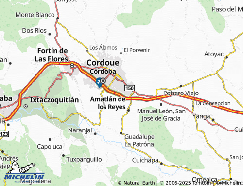 MICHELIN Tratados de Córdoba map - ViaMichelin
