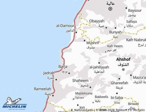 Mapa MICHELIN Dahr al-Magharah - ViaMichelin