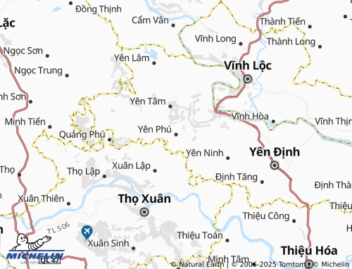 MICHELIN Yên Phú map - ViaMichelin