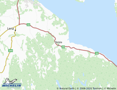 MICHELIN-Landkarte Skreia - ViaMichelin