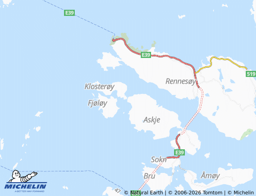Kaart MICHELIN Utstein - ViaMichelin