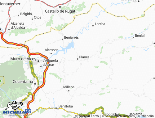 Mappa MICHELIN Planes - ViaMichelin