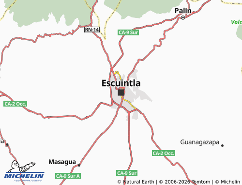 MICHELIN-Landkarte Escuintla - ViaMichelin