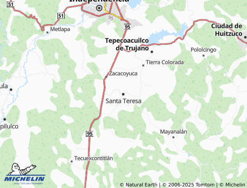MICHELIN Santa Teresa map - ViaMichelin