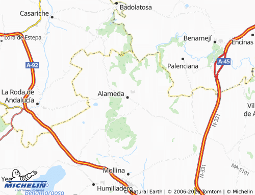 MICHELIN Alameda map - ViaMichelin