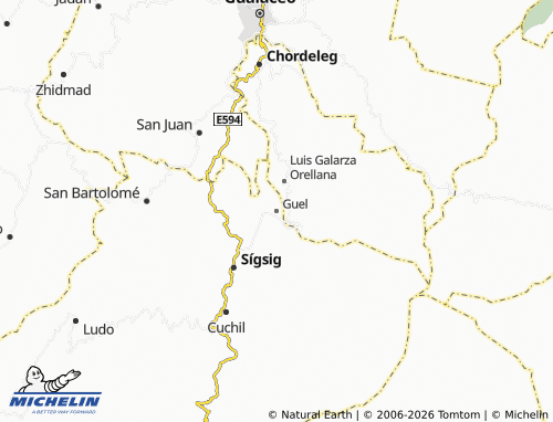 MICHELIN Guel map - ViaMichelin