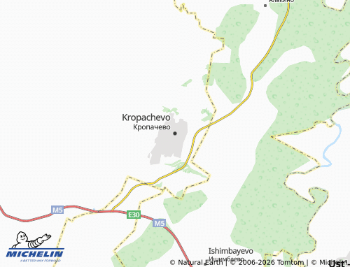 MICHELIN-Landkarte Kropachevo - ViaMichelin