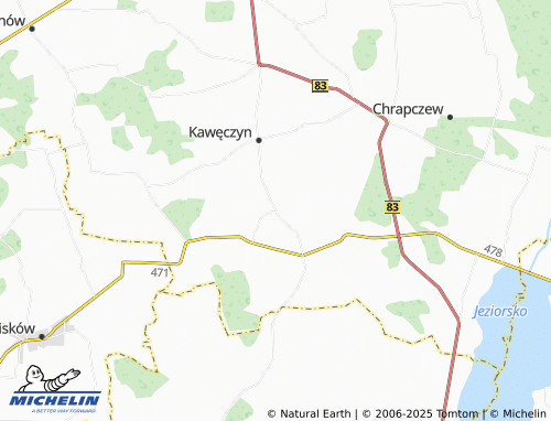 Kaart MICHELIN Milejów - ViaMichelin