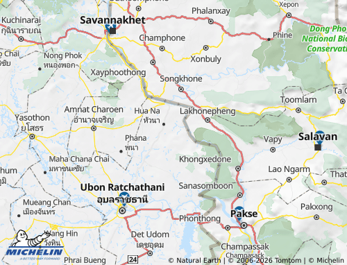 MICHELIN Amphoe Pho Sai map - ViaMichelin
