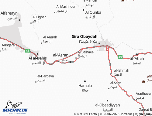 MICHELIN-Landkarte Al Balhaee - ViaMichelin