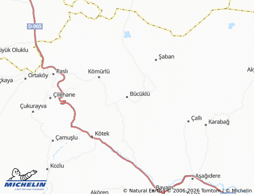MICHELIN Bücüklü map - ViaMichelin
