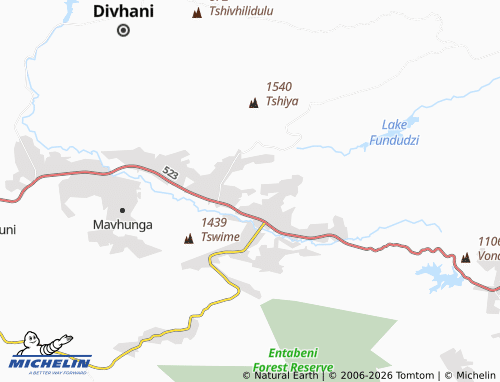 Mappa MICHELIN Tshisinise - ViaMichelin