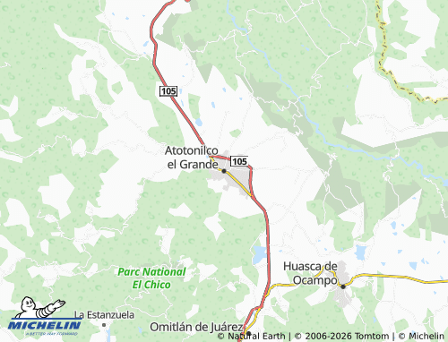 MICHELIN-Landkarte Atotonilco el Grande - ViaMichelin