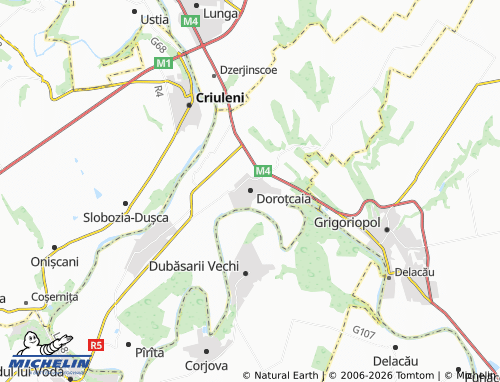Mapa MICHELIN Doroțcaia - ViaMichelin