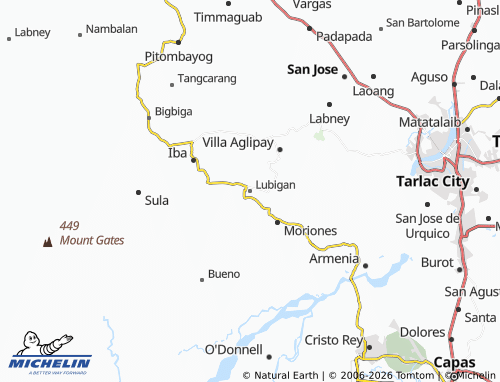 MICHELIN Lubigan map - ViaMichelin