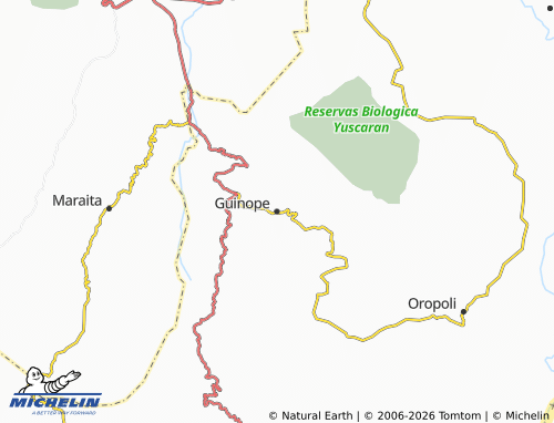 MICHELIN Guinope map - ViaMichelin