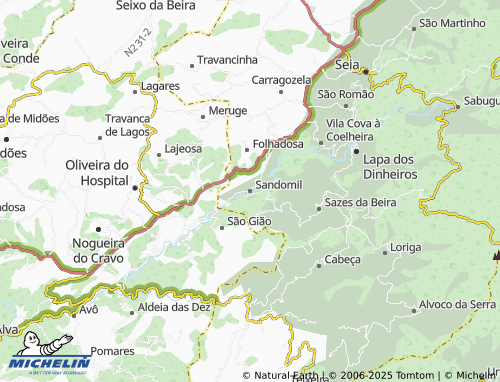 MICHELIN Sandomil map - ViaMichelin