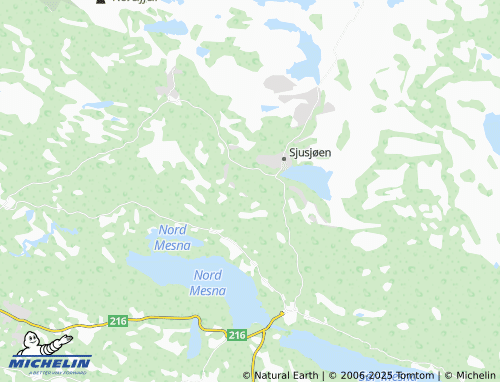 MICHELIN Rundmyra map - ViaMichelin