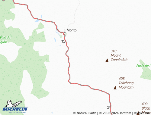 MICHELIN-Landkarte Three Moon - ViaMichelin