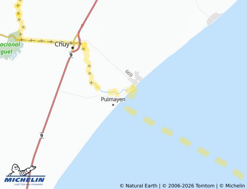 Mappa MICHELIN Barra del Chuy - ViaMichelin