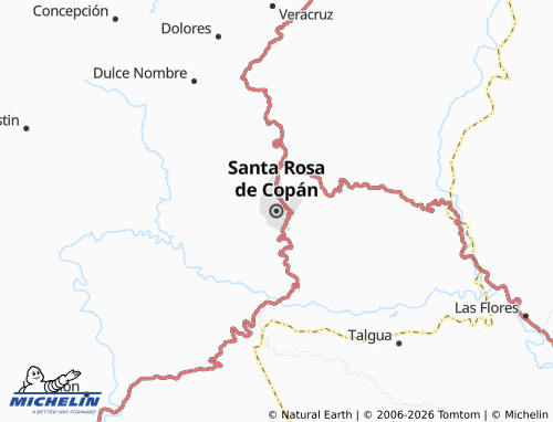 MICHELIN-Landkarte Santa Rosa de Copan - ViaMichelin