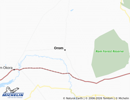 MICHELIN Orom map - ViaMichelin