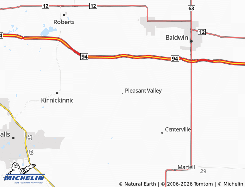 Mappa MICHELIN Pleasant Valley - ViaMichelin