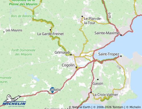 Carte MICHELIN Grimaud - ViaMichelin