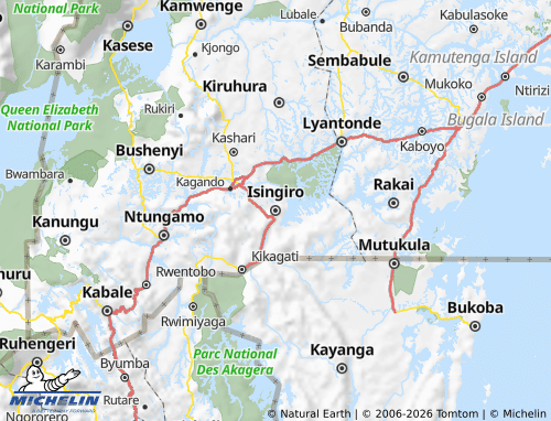 MICHELIN Isingiro map - ViaMichelin